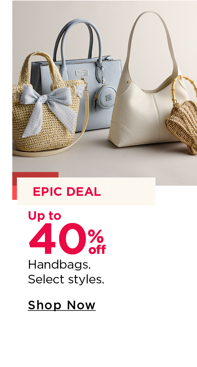 up to 40% off handbags