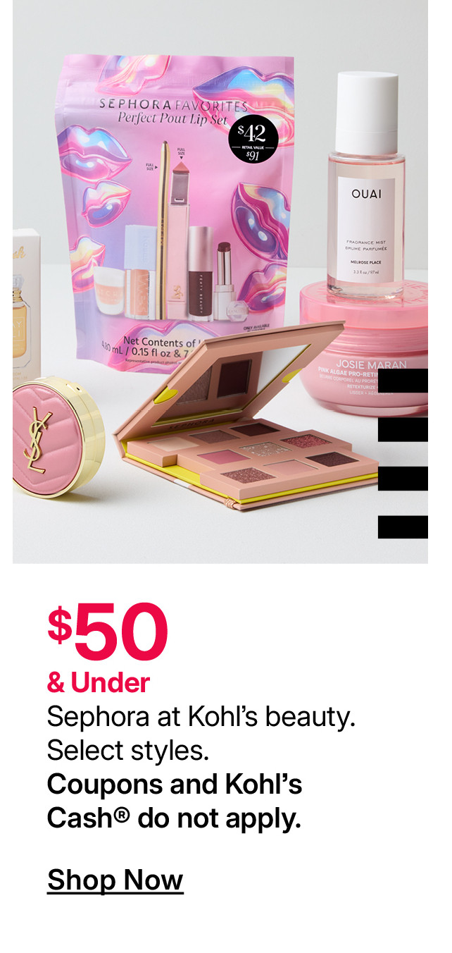 $50 and under sephora at kohl's
