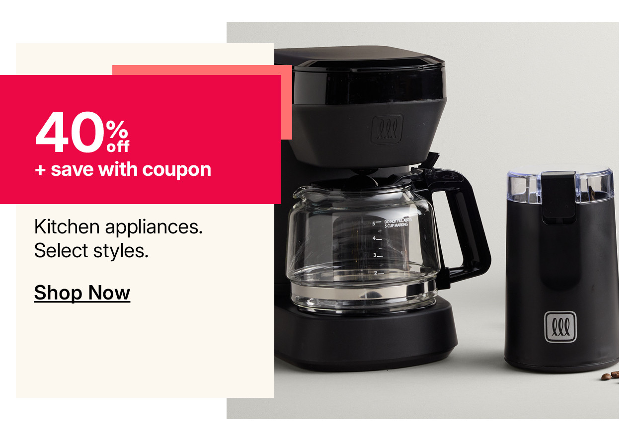 40% off kitchen appliances