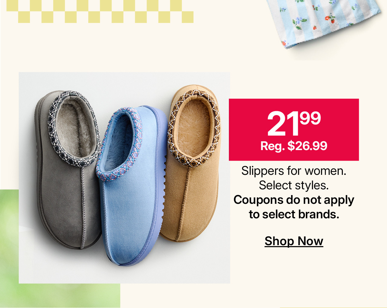 $21.99 slippers for women