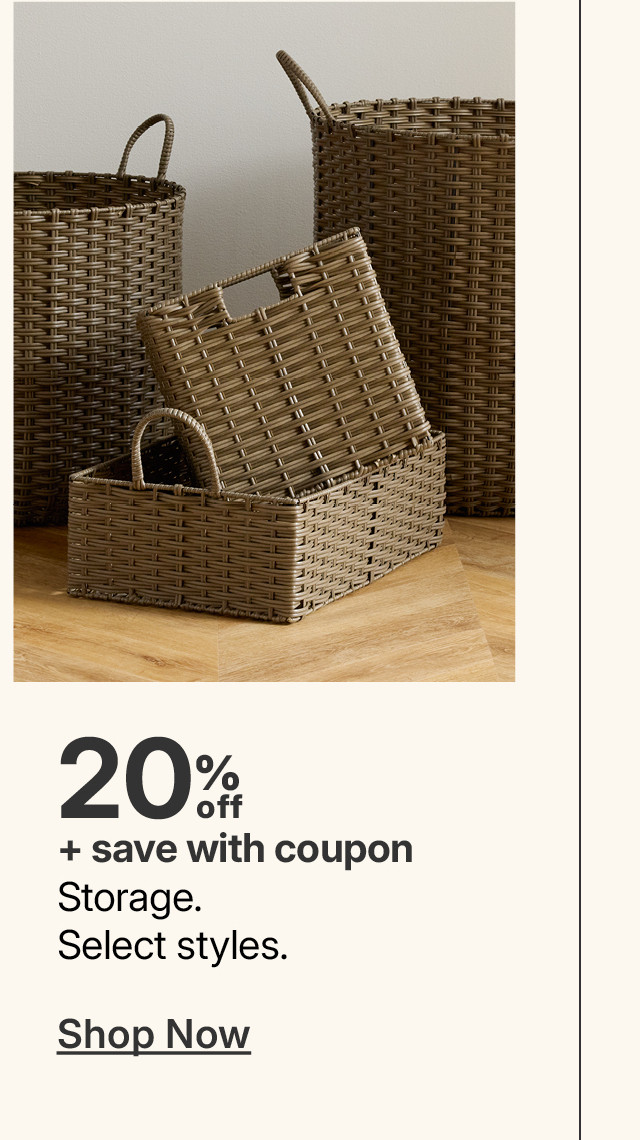 20% off storage