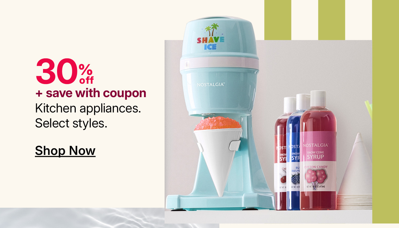 30% off kitchen appliances