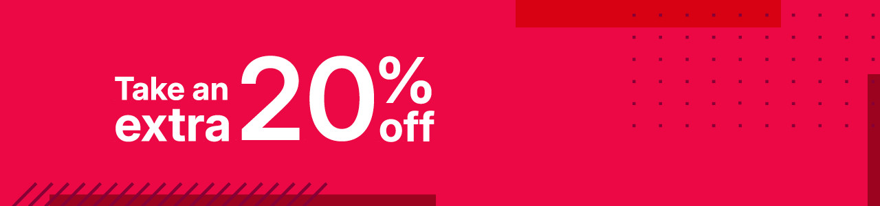 take an extra 20% off with promo code YOUGET20