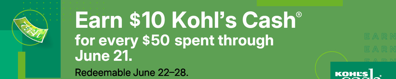 earn $10 kohls cash for every $50 spent