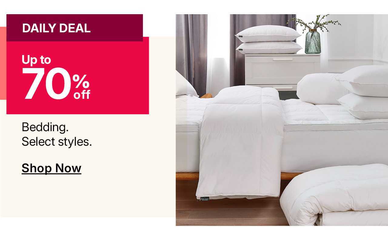 up to 60% off bedding