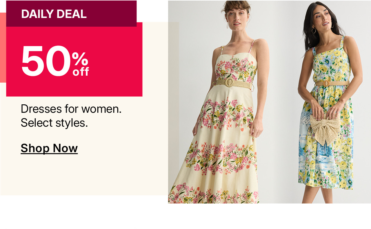 50% off dresses for women
