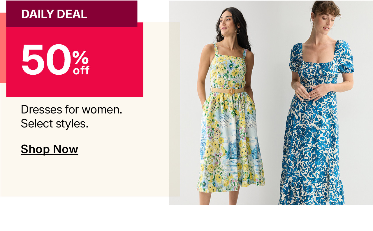 50% off dresses for women