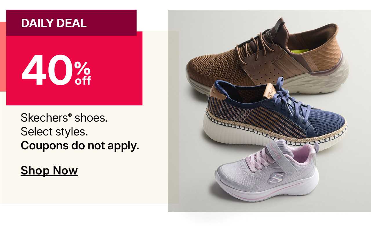 40% off skechers shoes