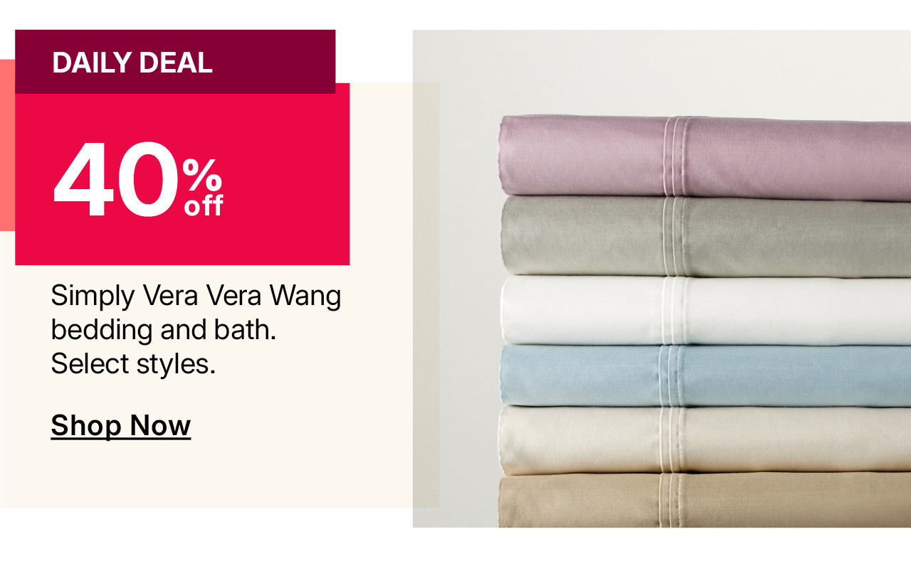 40% off simply vera vera wang bedding and bath