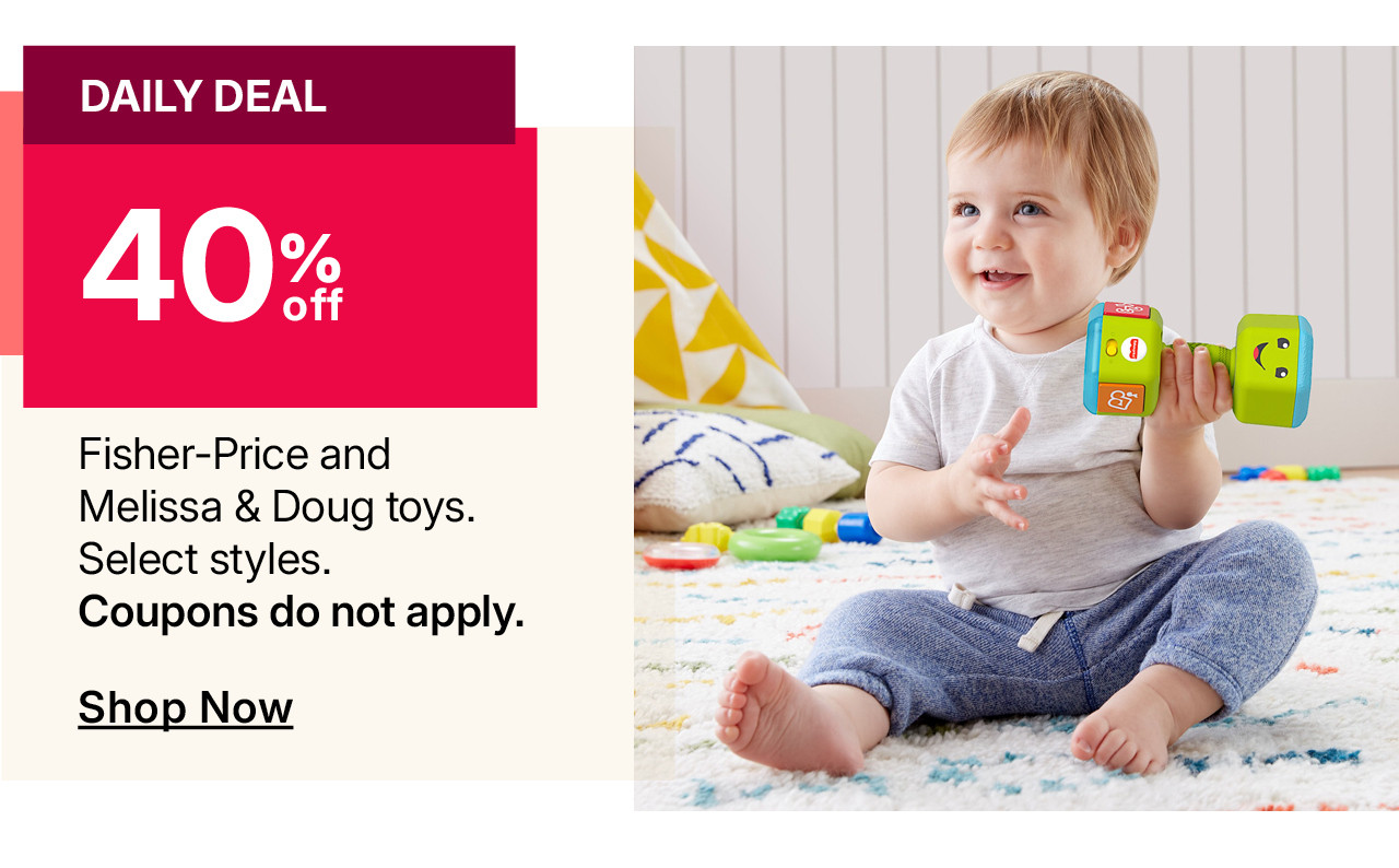 40% off fisher-price toys