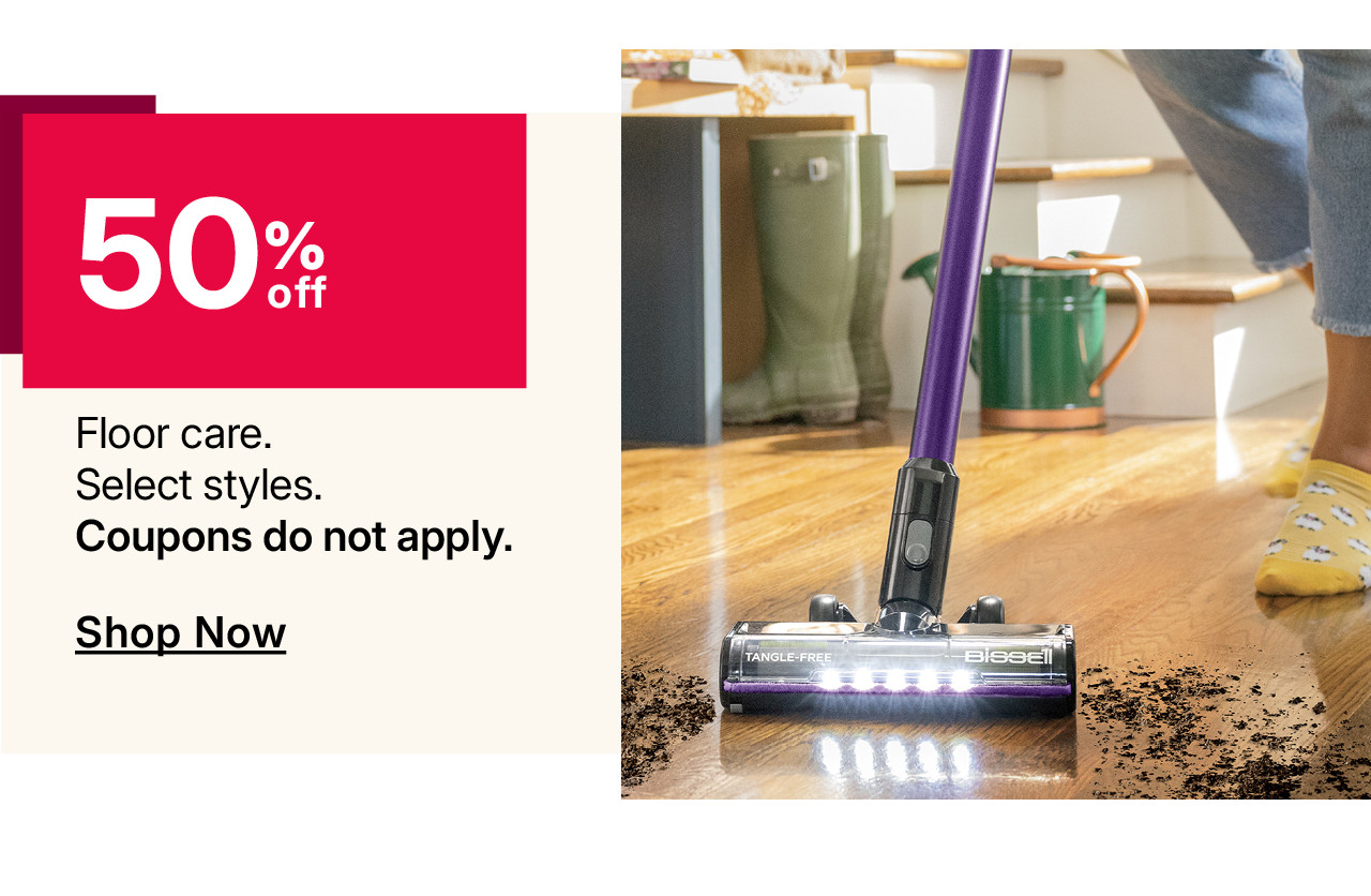 50% off floor care