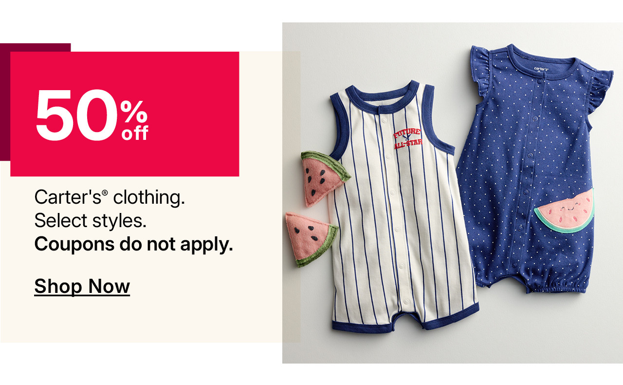 50% off carter's clothing