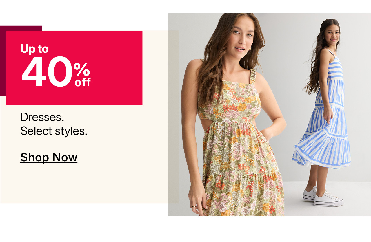 up to 40% off dresses