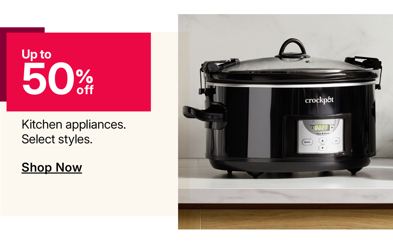 up to 50% off kitchen appliances