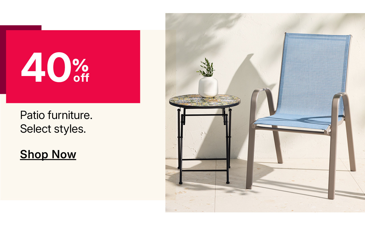 40% off patio furniture