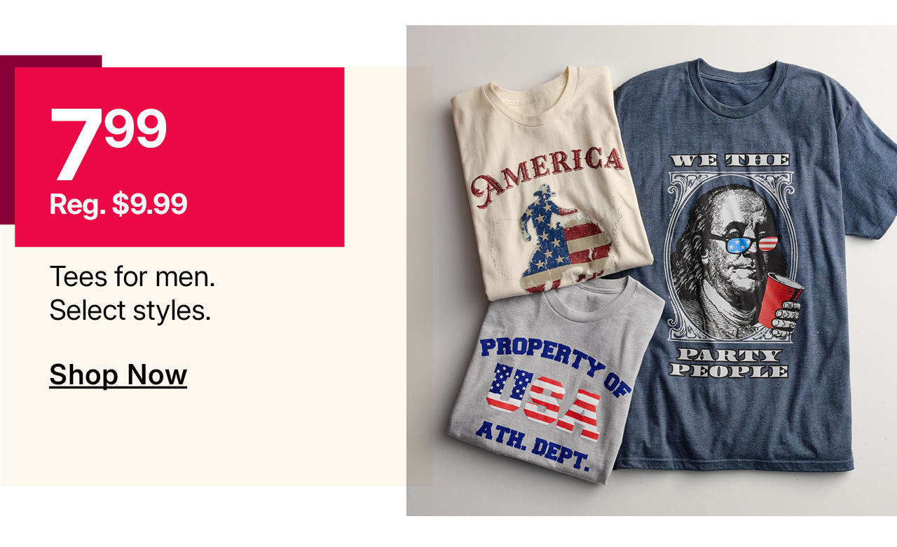 $7.99 tees for men