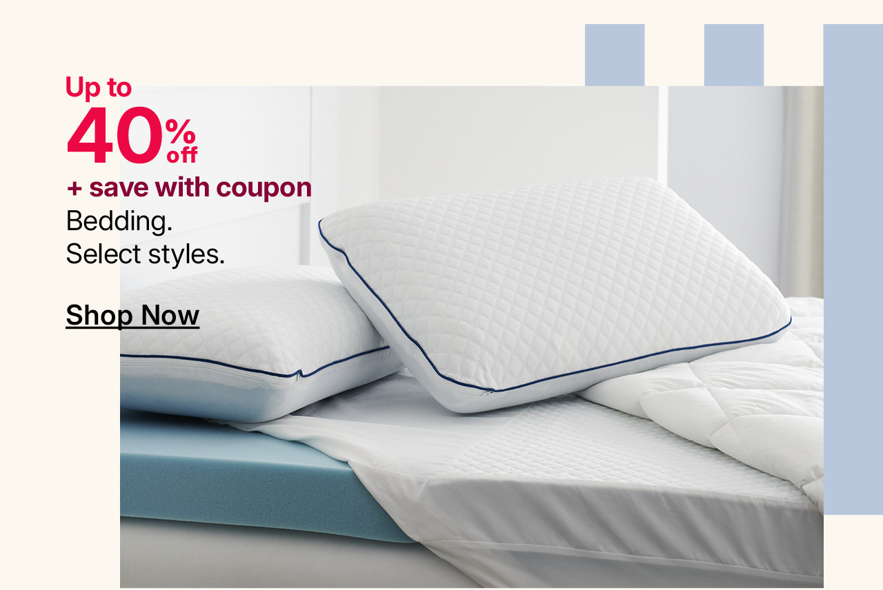 up to 40% off bedding