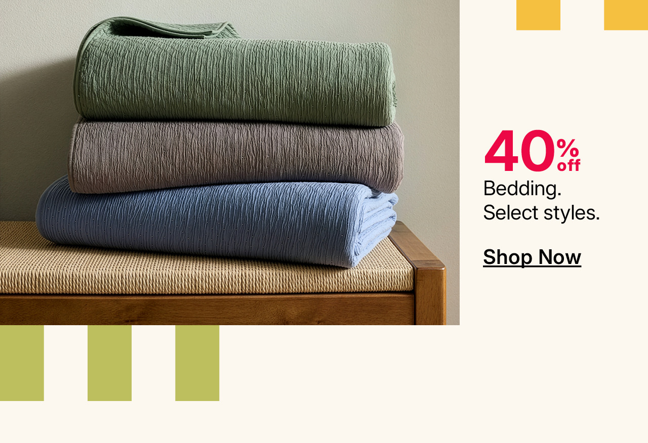 40% off bedding