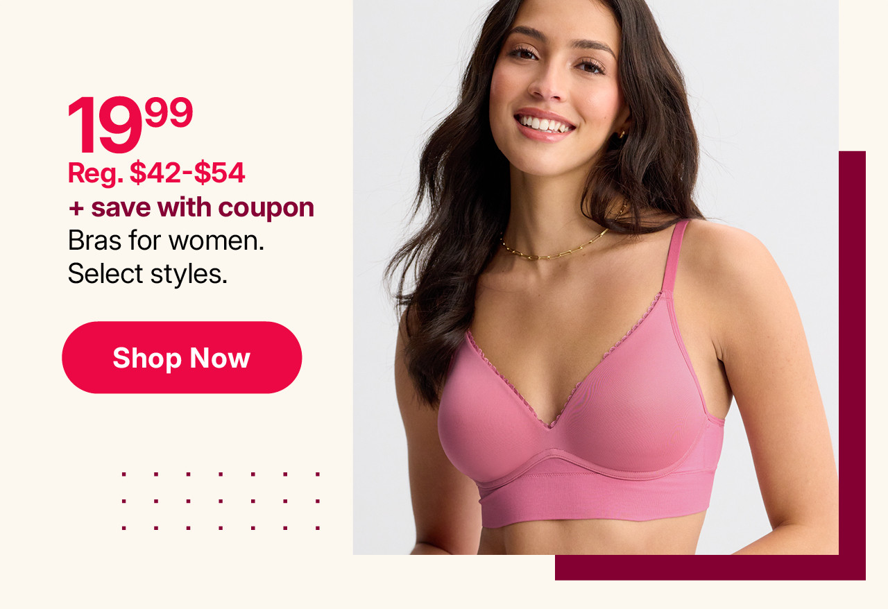 $19.99 plus save with coupon bras for women