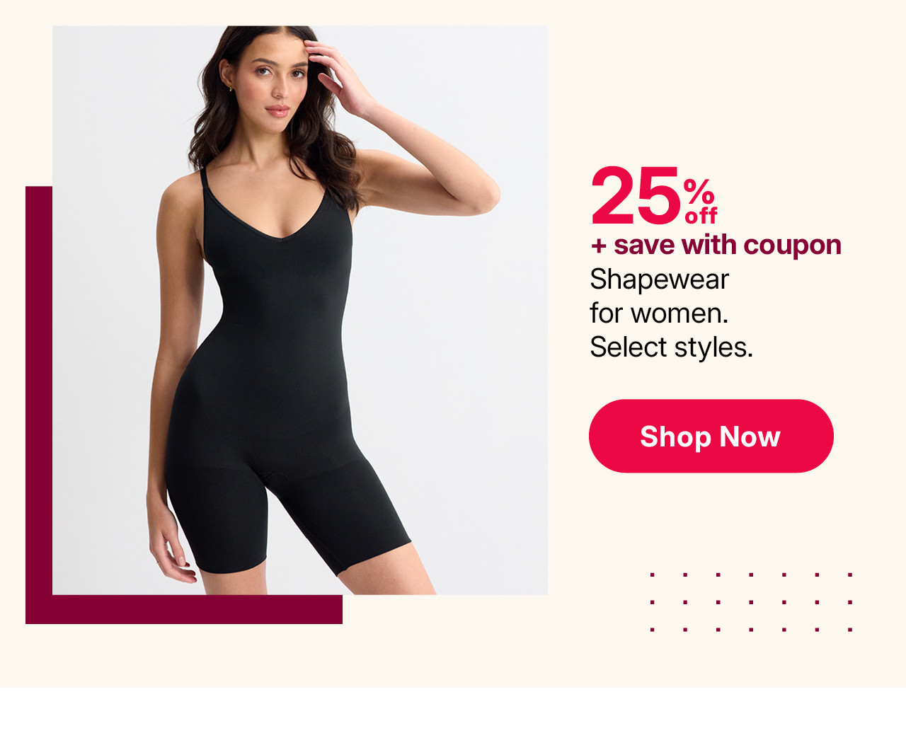 25% off plus save with coupon shapewear for women
