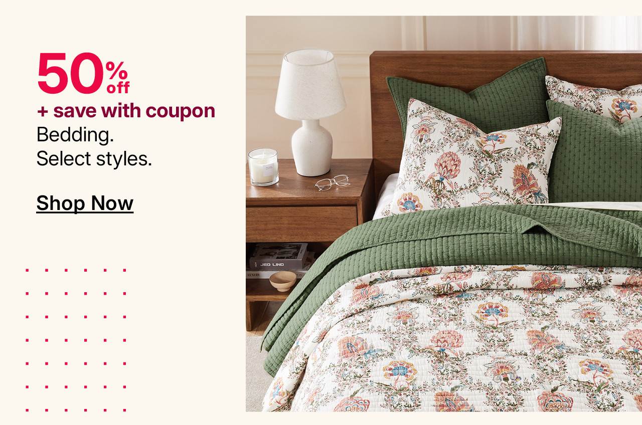 50% off bedding