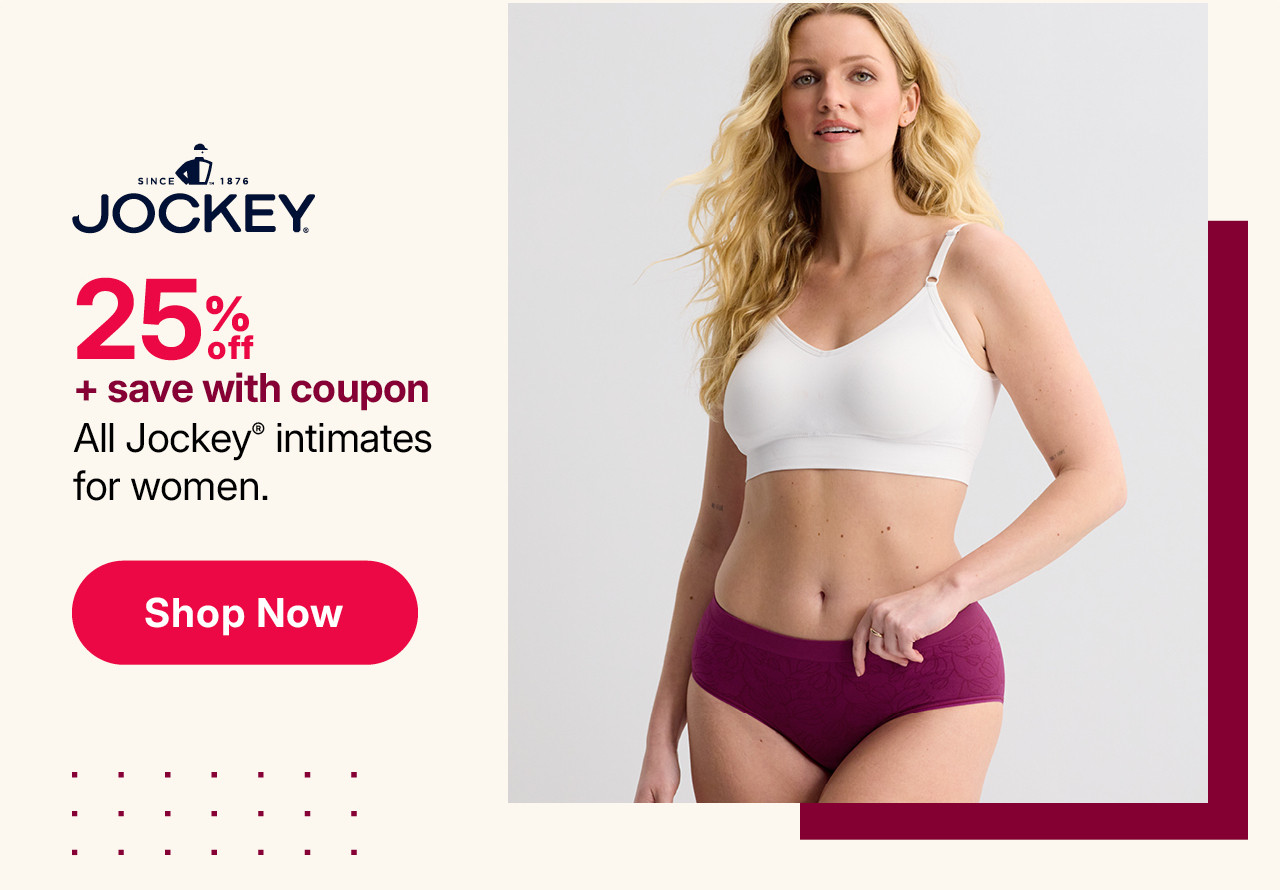 25% off plus save with coupon all jockey intimates