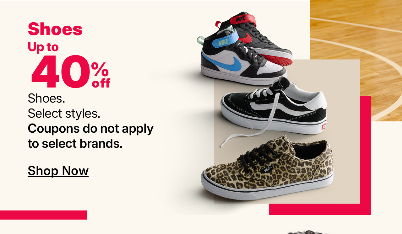 up to 40% off shoes