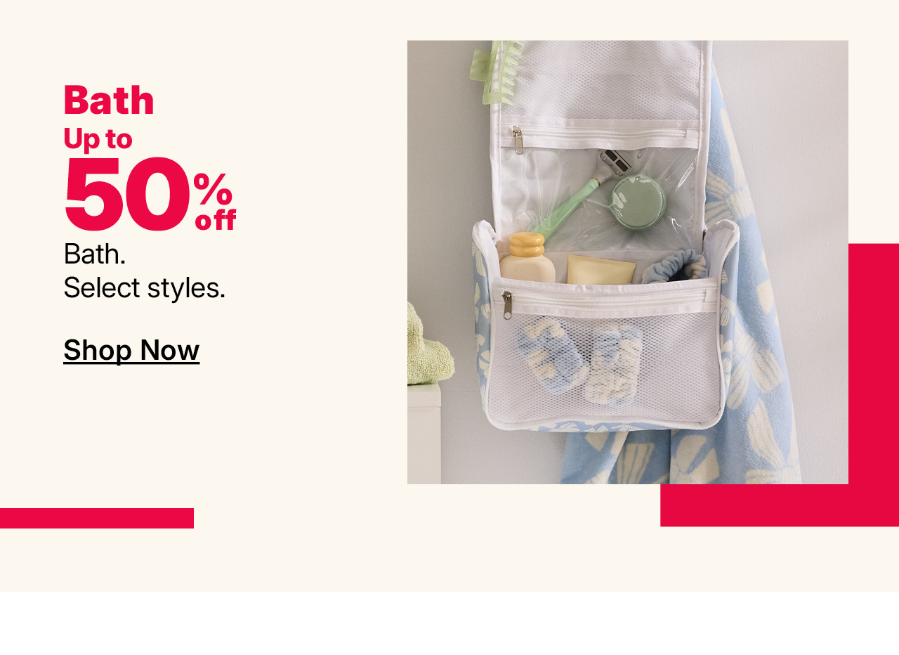 up to 50% off bath