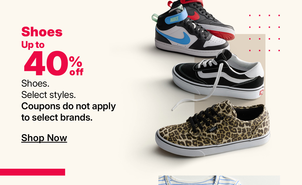 up to 40% off shoes