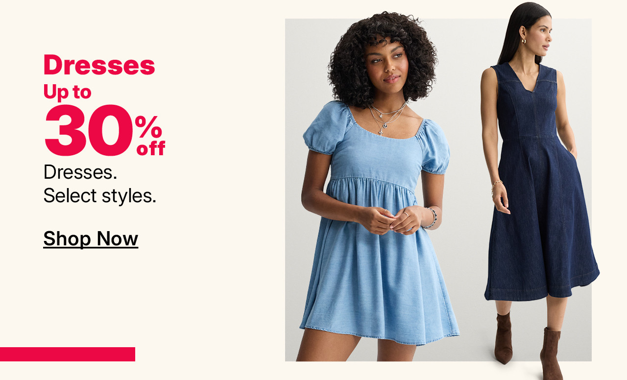 up to 30% off dresses