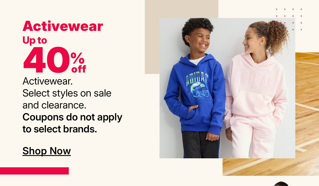 up to 40% off activewear 