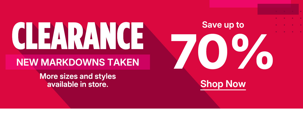 70% off clearance new markdowns