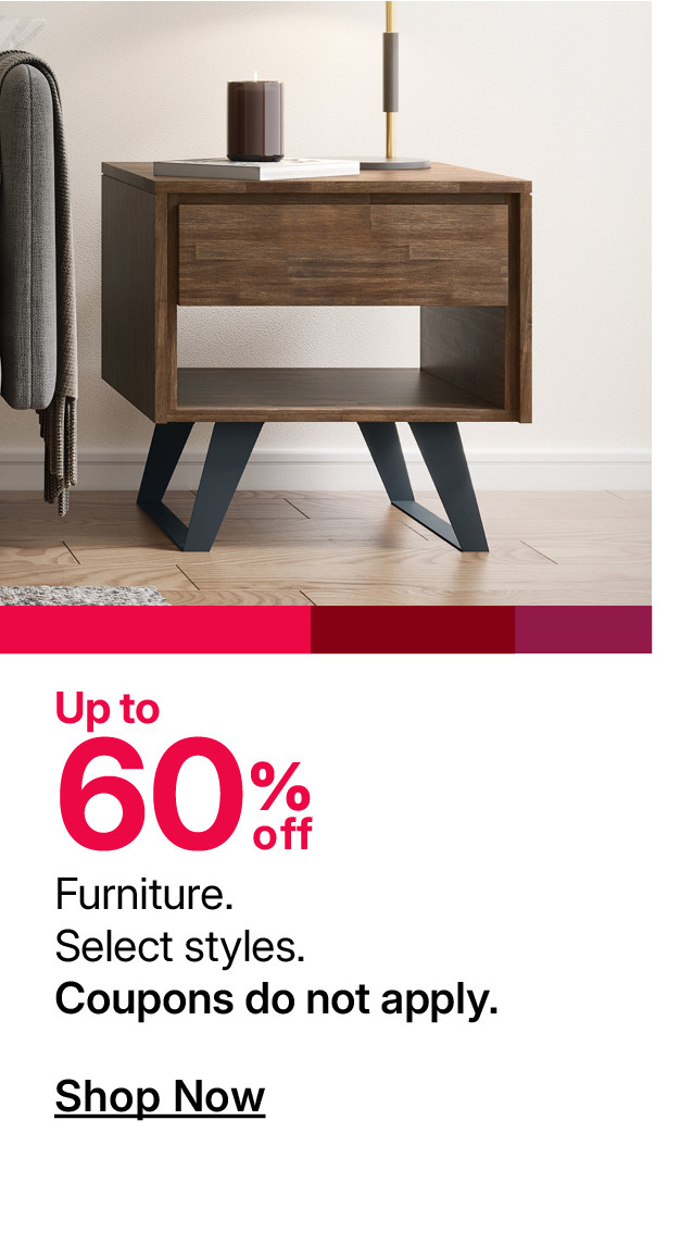 up to 60% off furniture