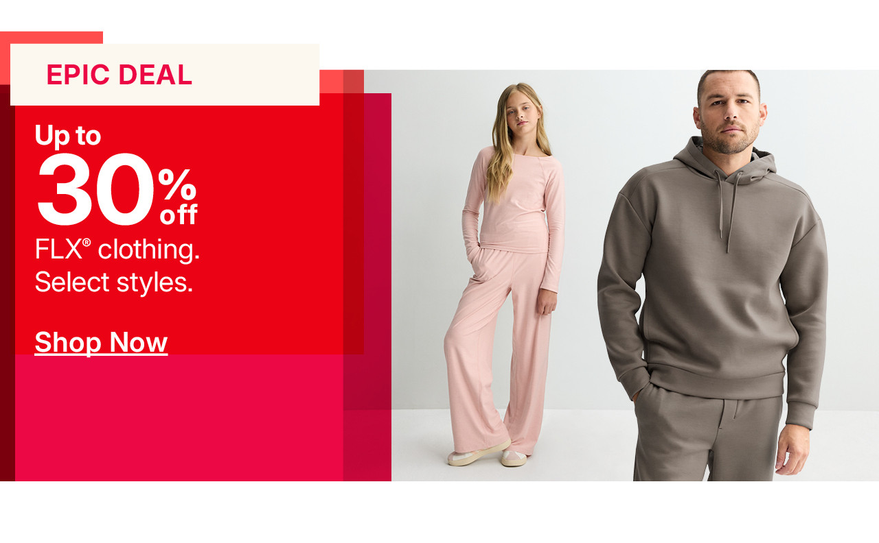 up to 25% off flx clothing