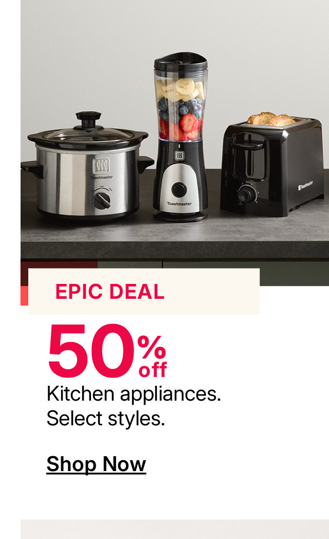 50% off kitchen appliances