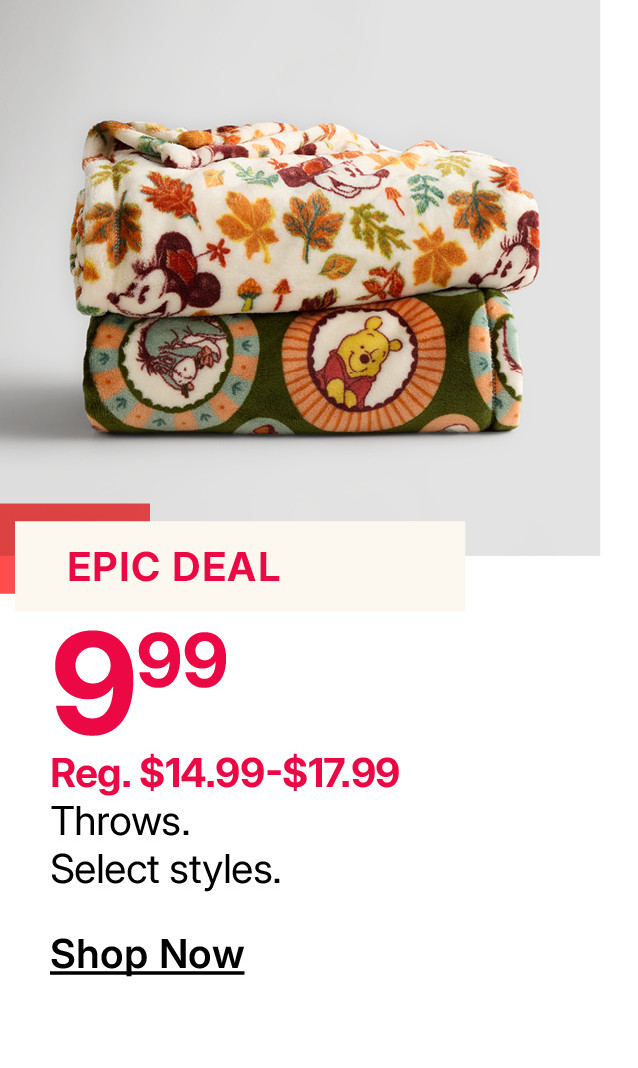 $9.99 throws