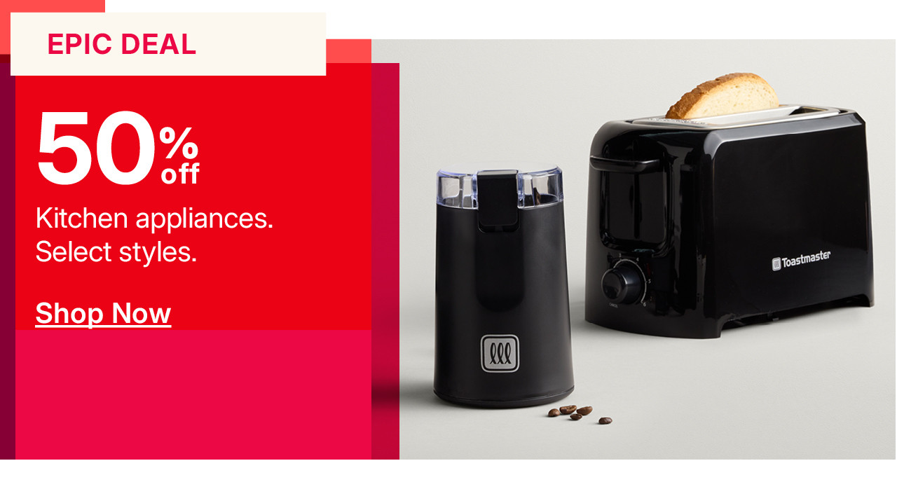 50% off kitchen appliances