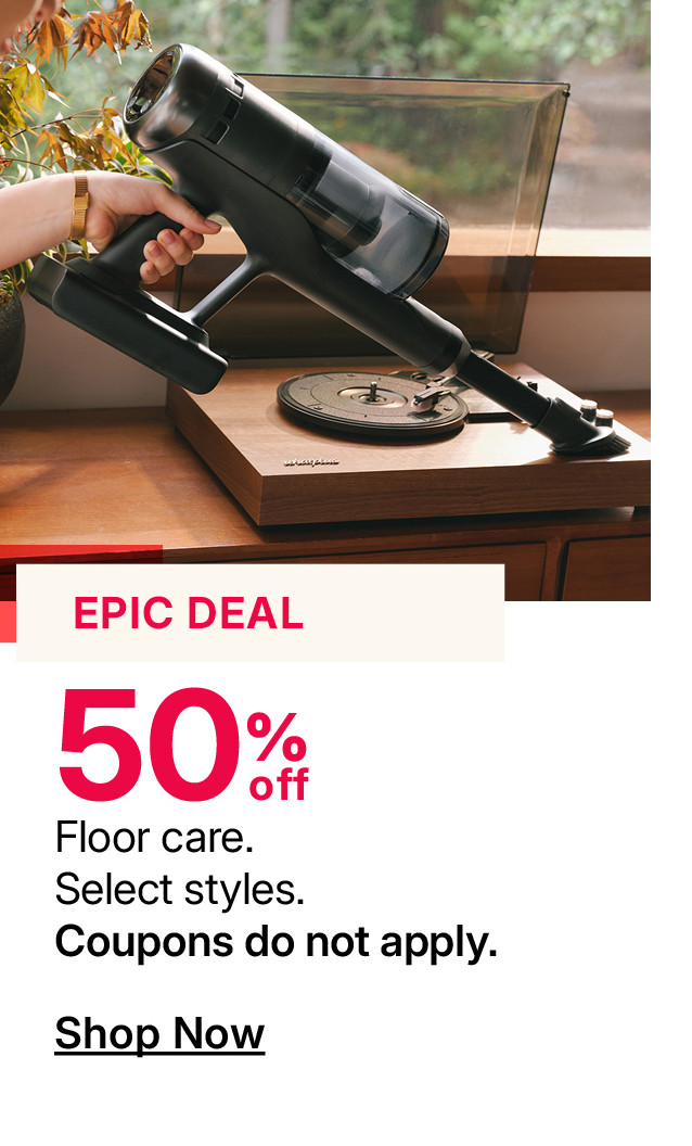 50% off floor care