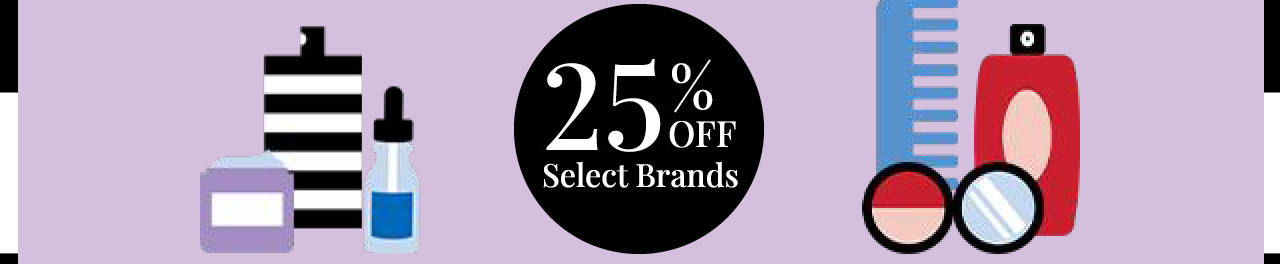 beauty insiders, get 25% off select brands. save on make up for ever, amika, anastasia beverly hills and more! online only.