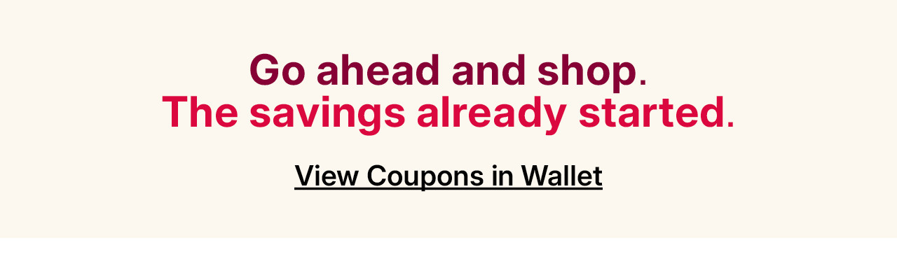 view coupons in wallet