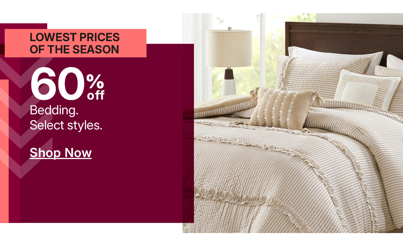 60% off bedding