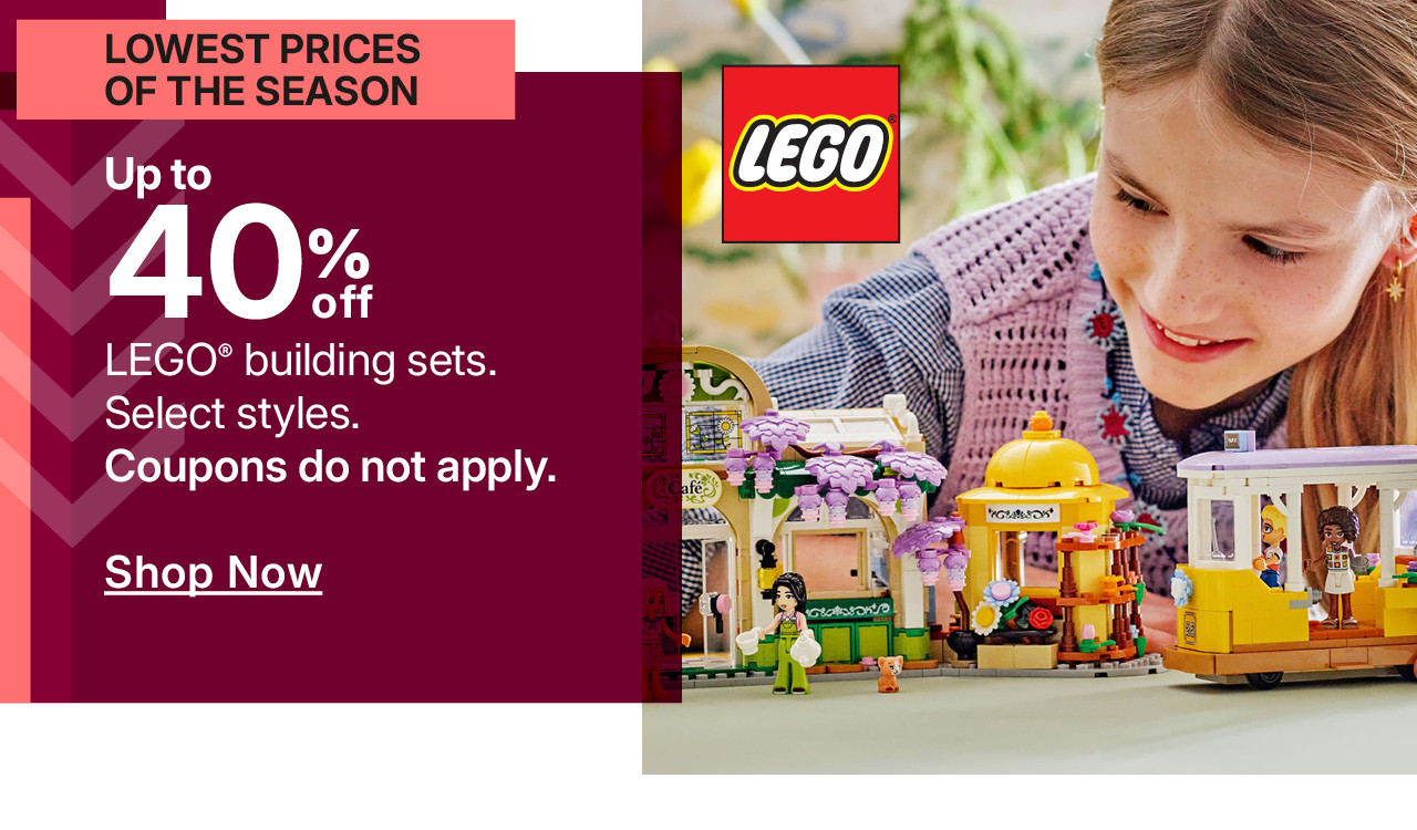 up to 40% off lego building sets