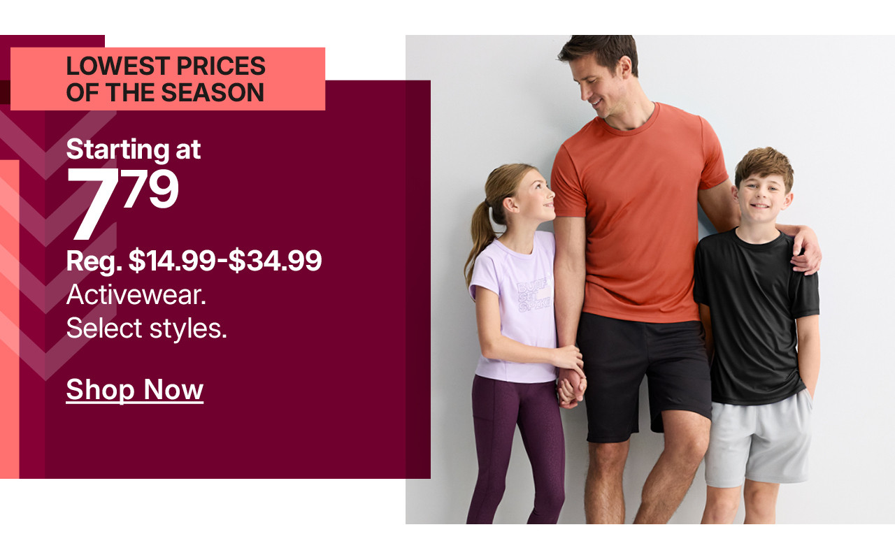 $12.99 activewear