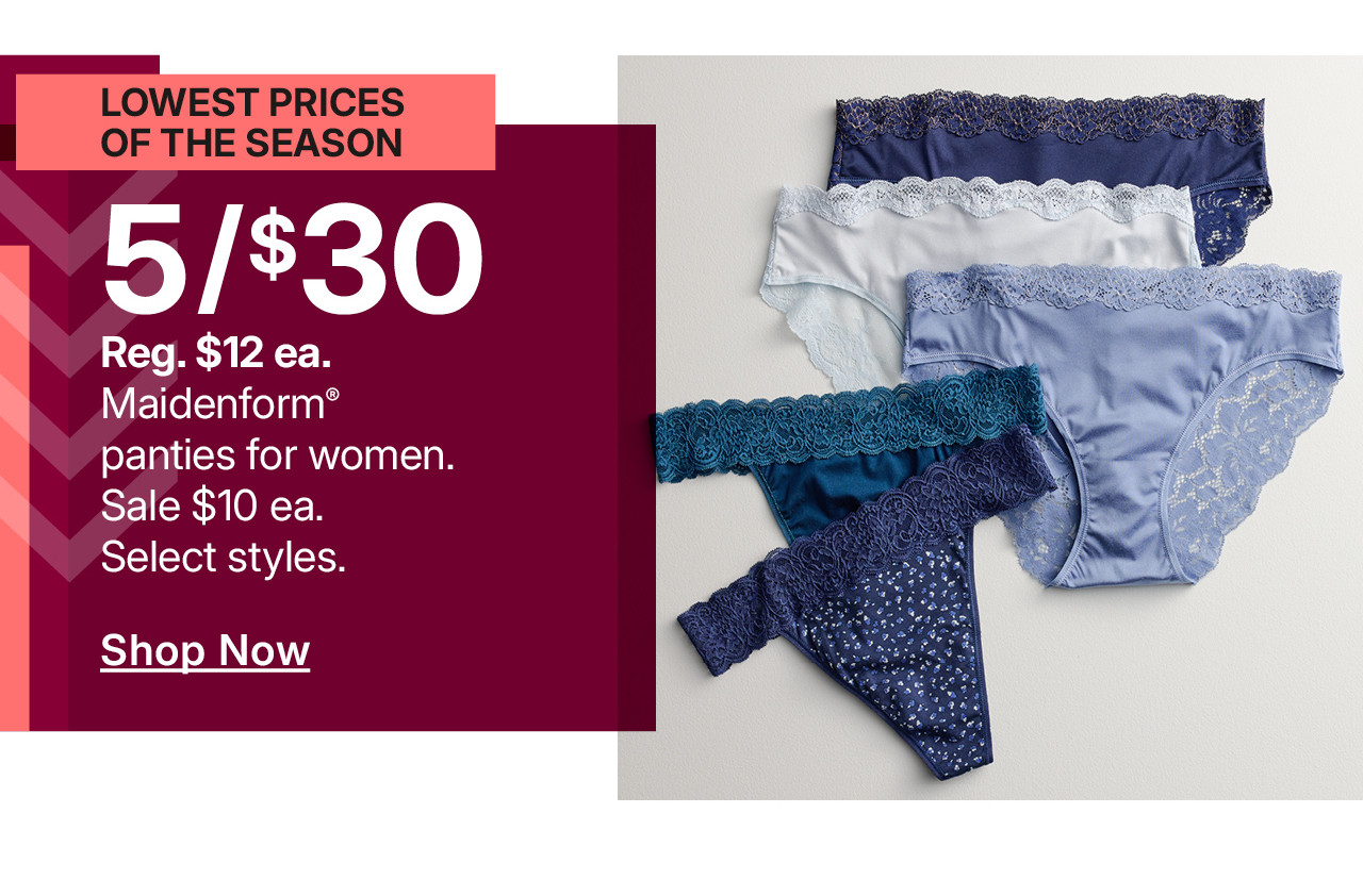 5/$35 panties for women
