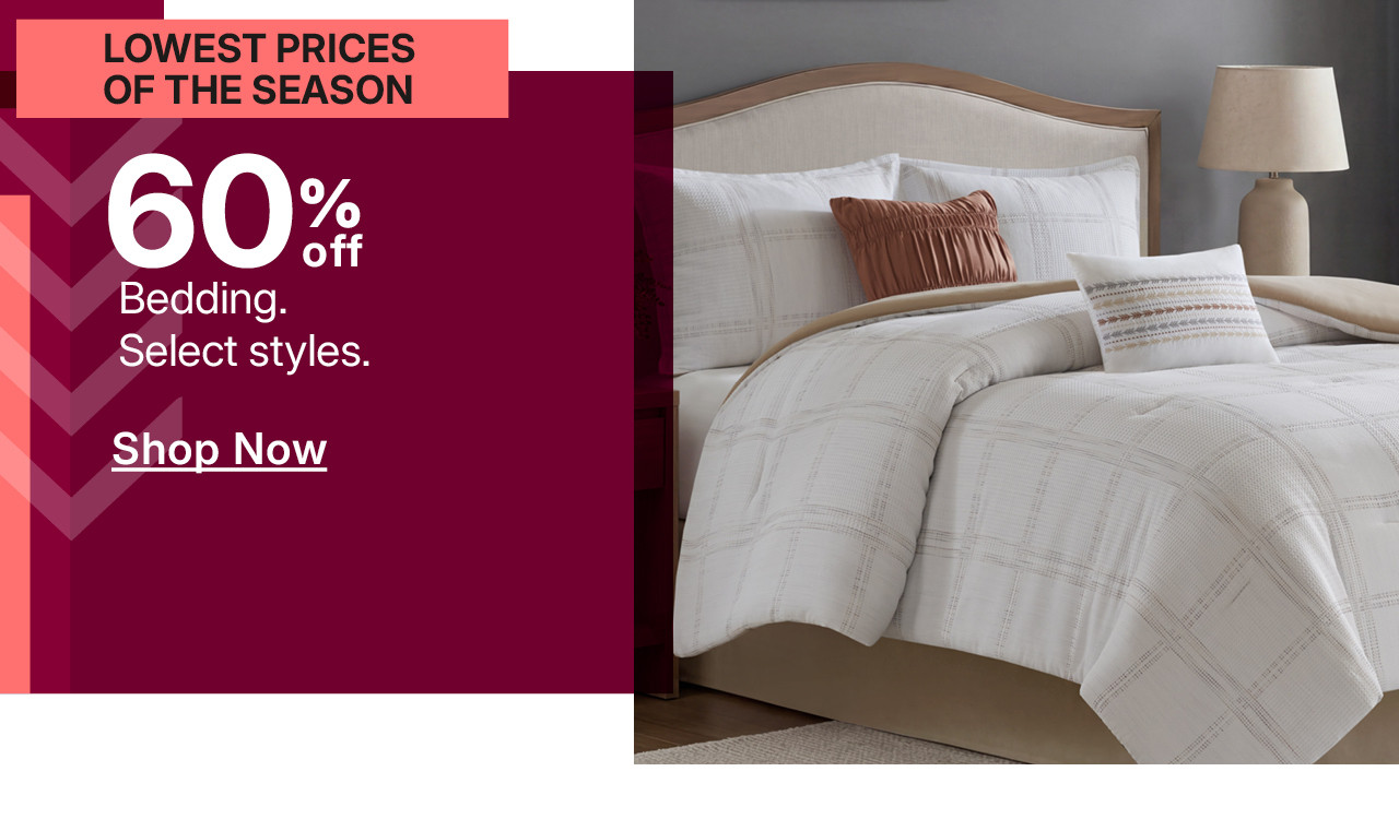 60% off bedding