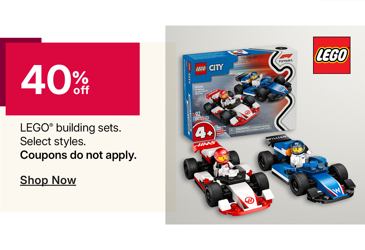 40% off lego building sets