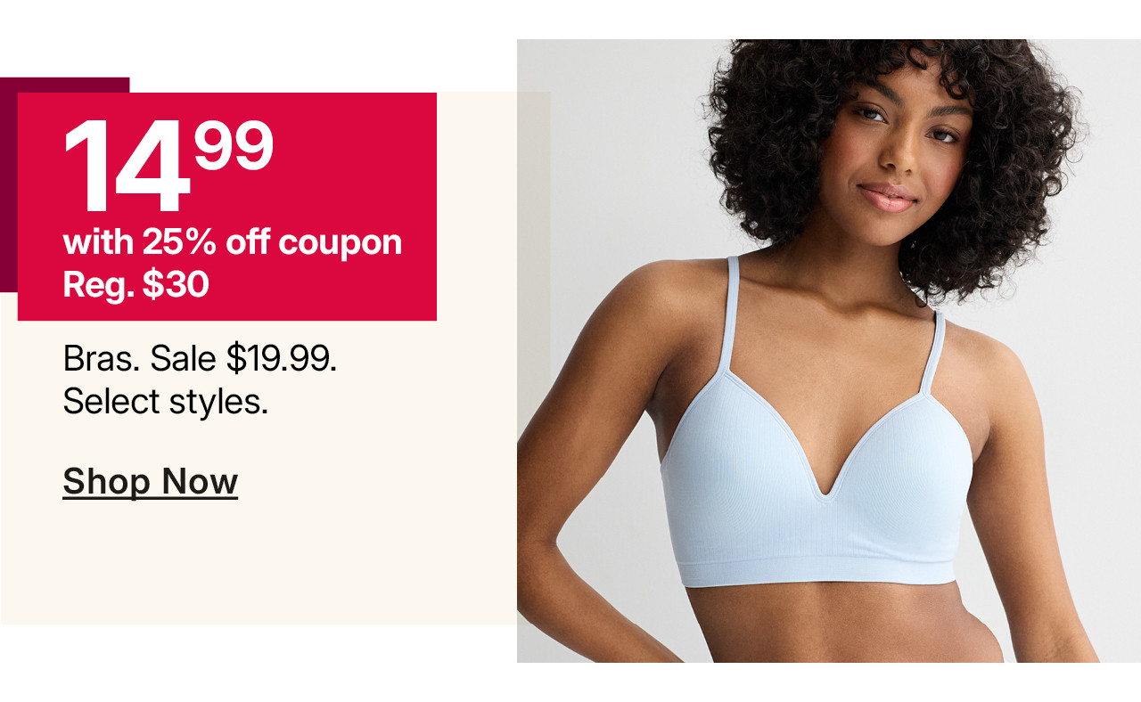 $14.99 bras