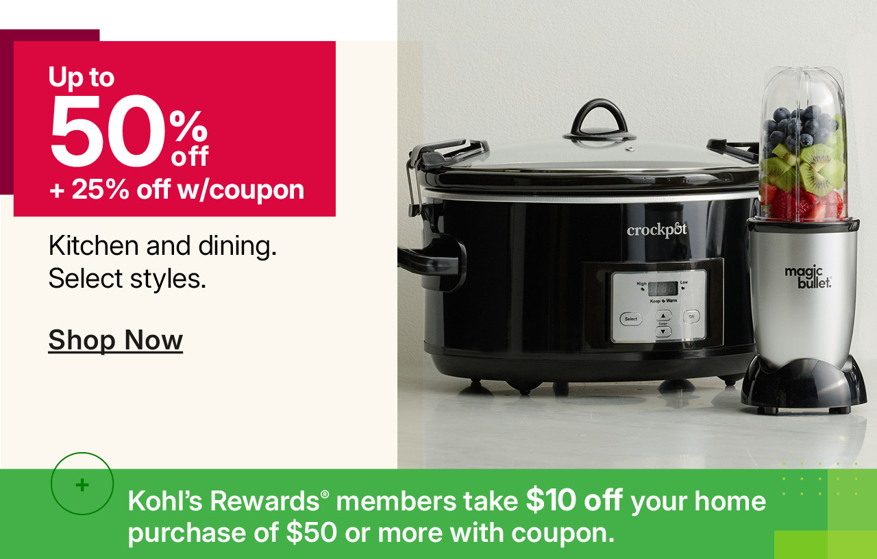 up to 50% off kitchen and dining