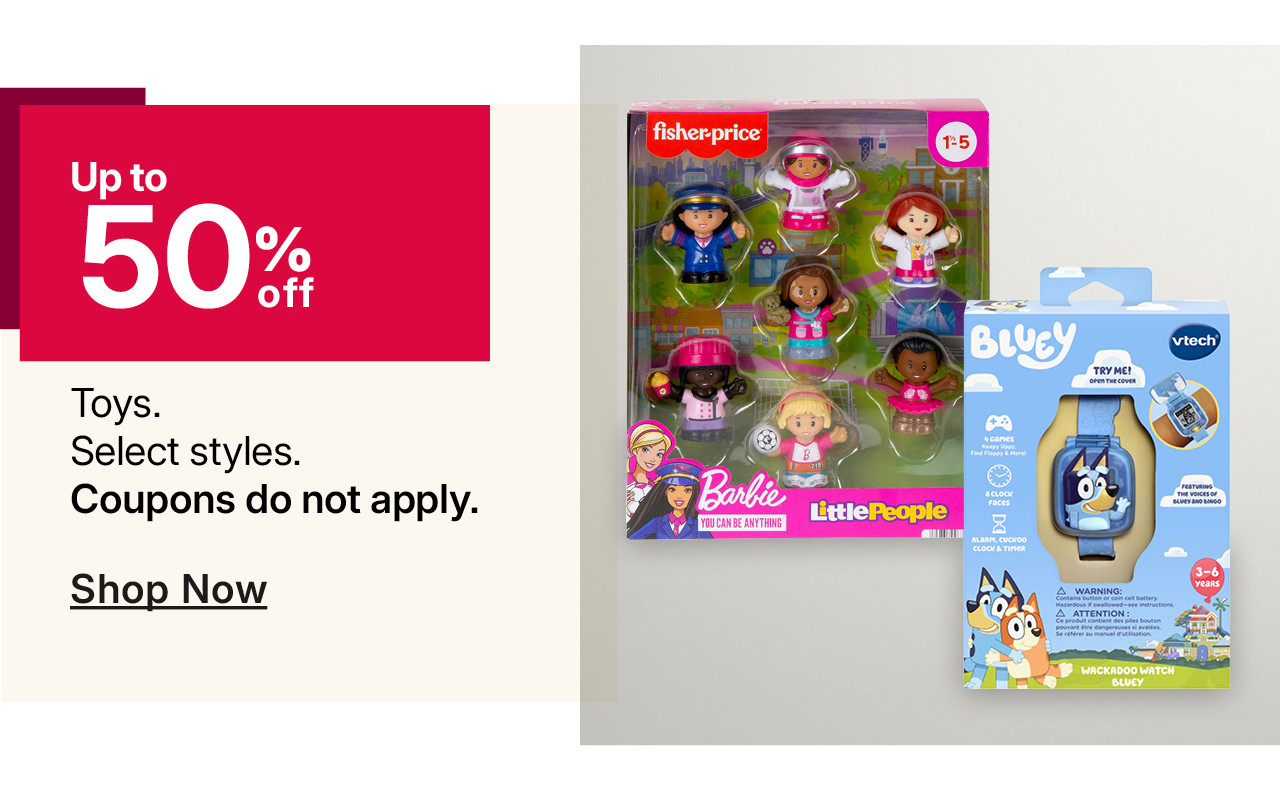 up to 50% off toys