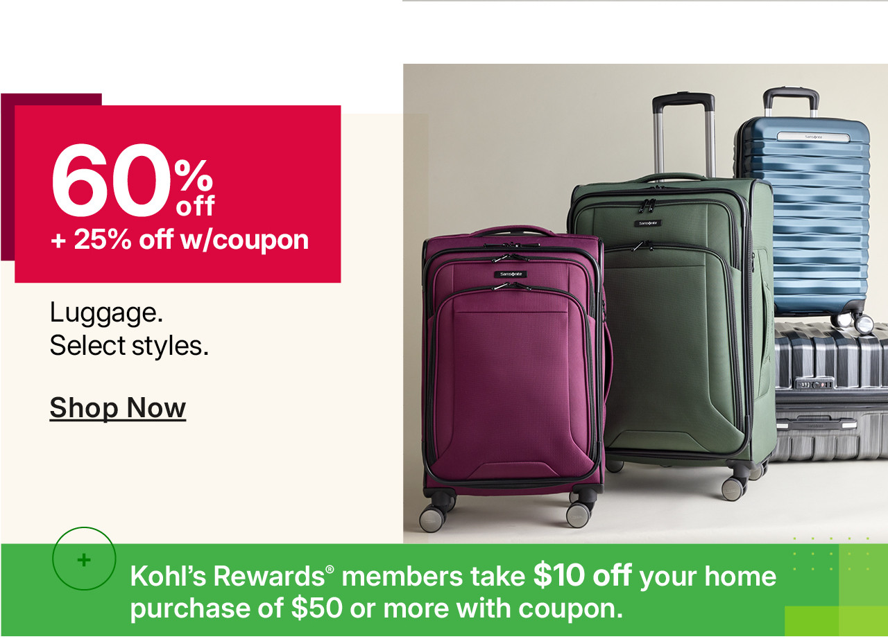 60% off luggage